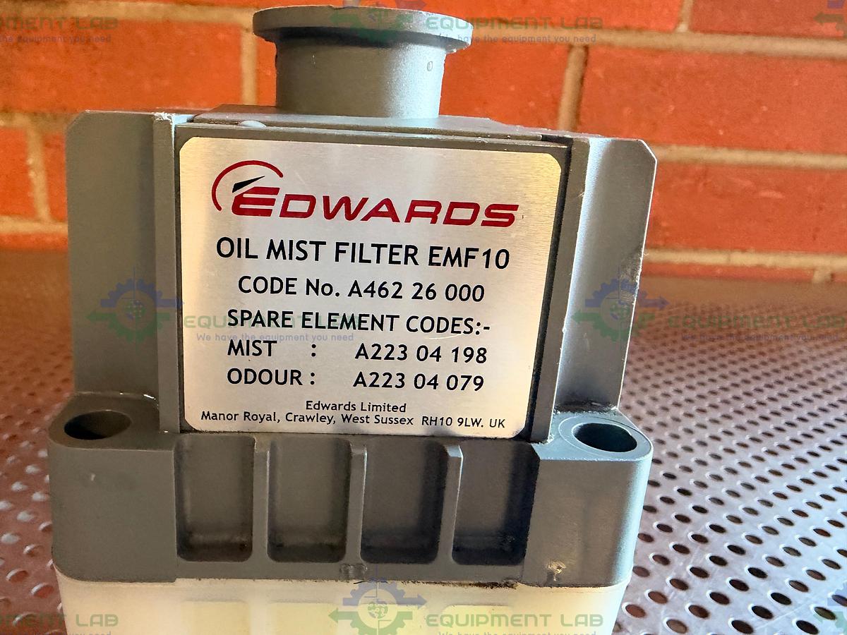 Used Edwards EMF10 Oil Mist Filter Exhaust for Vacuum Pumps