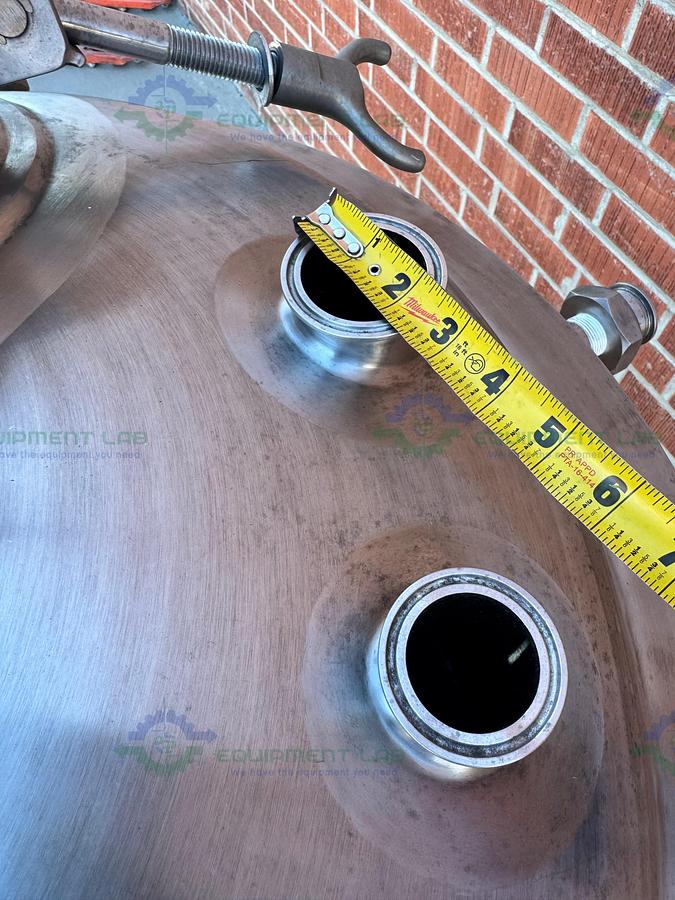 Used Northland 450 L  Jacketed Reactor FV/ 50 PSI  w/ Dual Mixer 3/4 HP, 1/3 HP, VFD