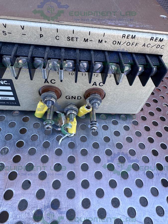 Used Power Ten 3450D-2050 Power Supply 208 VAC, 60 Hz