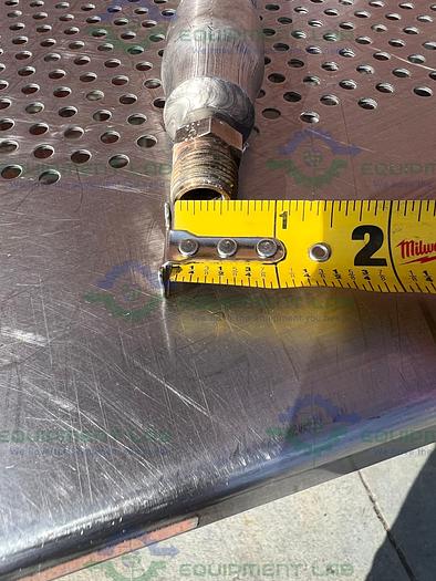 Stainless Steel Flexible Hose 72" w/ 1" Female to 1/2" Male Threaded Fitting