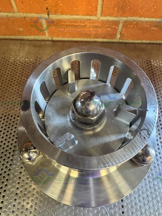 Used Stainless Steel High-Shear Mixer Homogenizer Impeller Assembly 3.5" x 15.5" x 8"