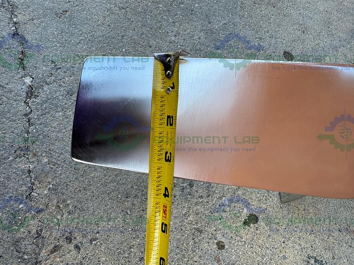 Used Schott AG  316 Stainless Steel Impeller 58" Height  x 6" Flange Fitting