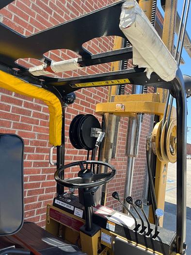 Used Caterpillar 5000# Electric Sit Down Forklift M50BLP / 495R Cushion Tires 120"