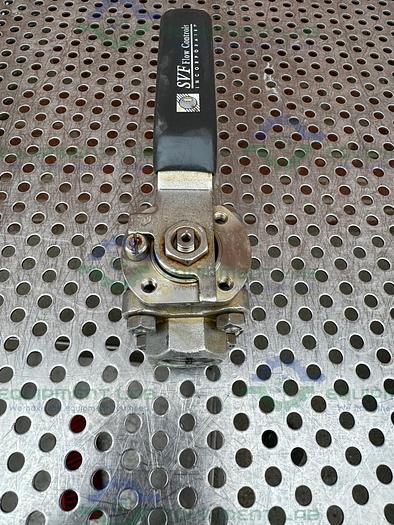 Used SVF -F. C. I. R86666ATSE Compression Ball Valve w/ 1/2" Sanitary Fitting 1500PSI