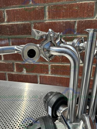 Used 5 ITT Pure Flo Advantage Stainless Steel Diaphragm Valve w/ 1" Sanitary Fitting