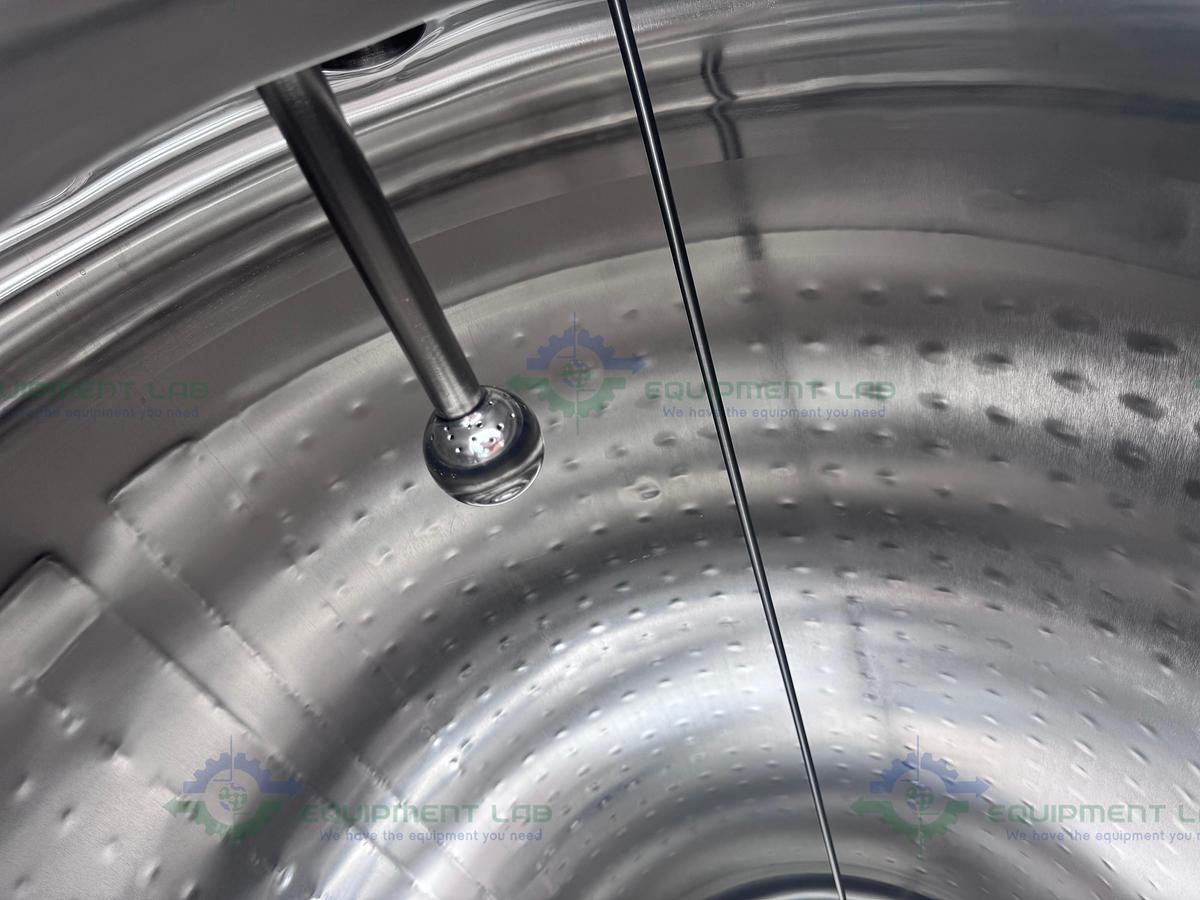 Used Feldmeier 1000 Liter Stainless Steel Jacketed Reactor 50 FV PSI w/ 0.5 HP Motor