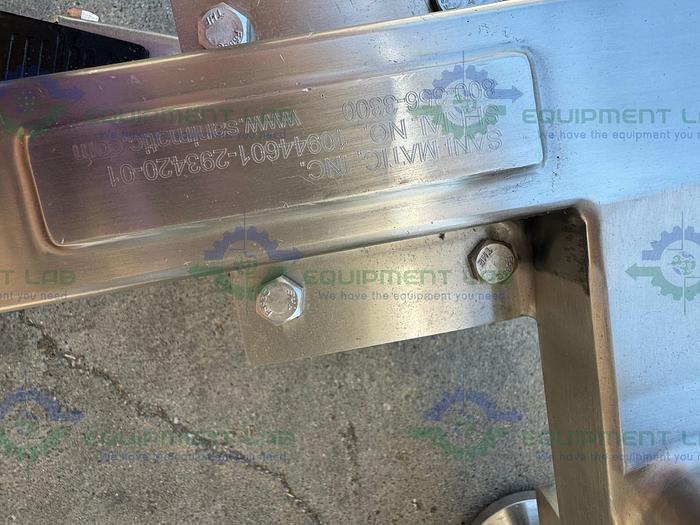 Used Sani Matic Stainless Steel 300 Liter COP System Parts Washer Skid