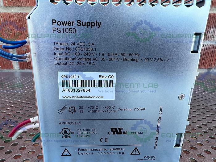 Used B&R  PS1050 Power Supply 100-240V