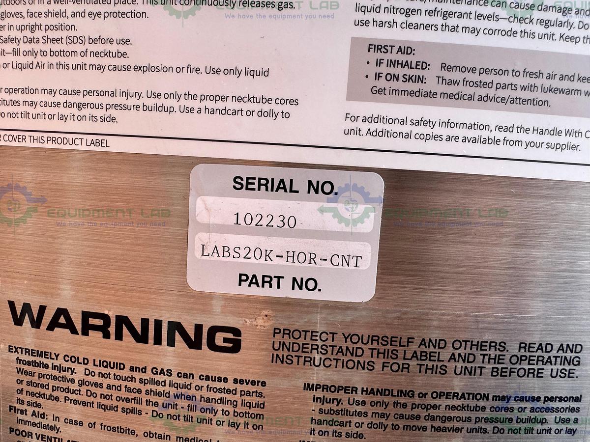 Used VWR AF-VPSP-1 PS CryoPro Liquid Nitrogen Cryogenic Storage Tank MFG 2021