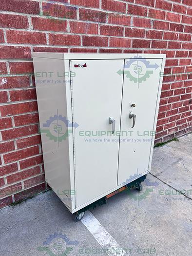 Used FireKing FL2013122041 44" High Two Door, 2 Shelf Fire Resistant Storage Cabinet
