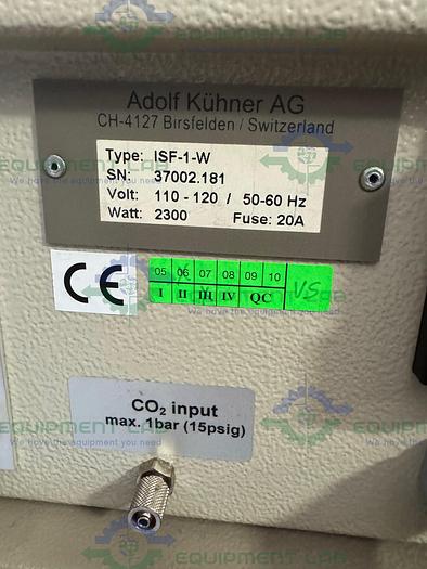 Used Kuhner ISK-1-W Refrigerated Incubator Shaker Humidity w/ Incubator Shaker 60°C