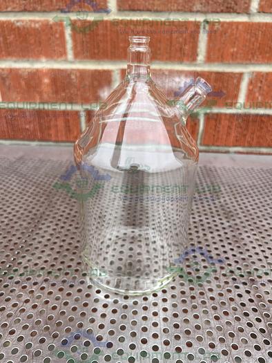 Used Chemglass  CLS-4215-01 Anaerobic 2000 mL, 2 Neck Aluminum Seal Bottle