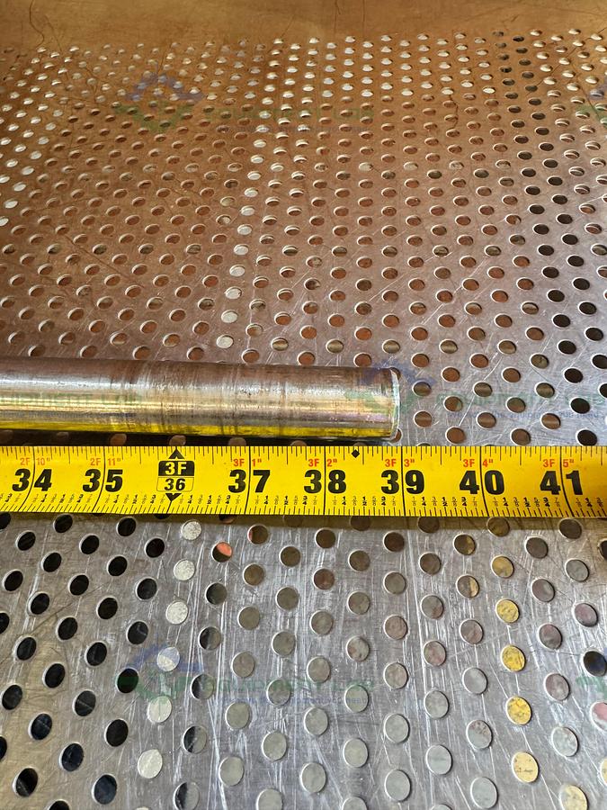Used 39" Stainless Steel Mixing Shaft 1" Diameter w/ 8" Impeller