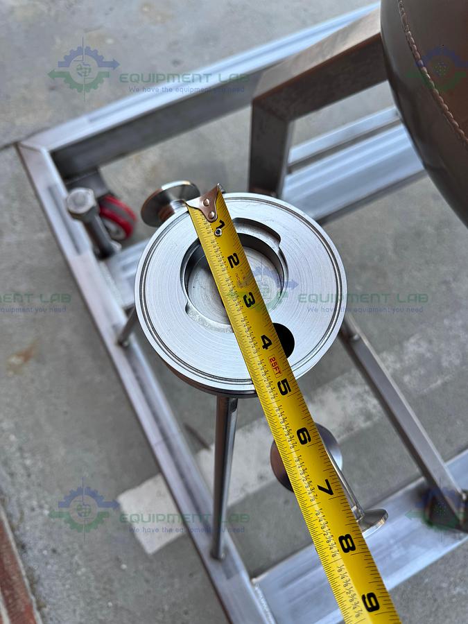 Used Unknown Brand 300 Liter Mixing Tank w/ Lenze 3 Phase Motor, Impeller