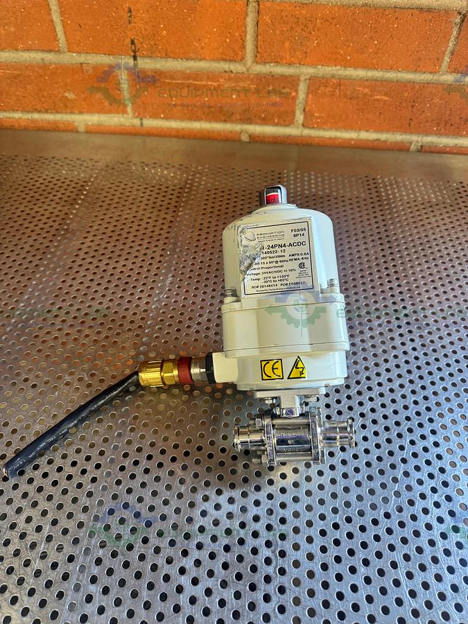 Used Promation P1-24PN4-ACDC Precision Actuation Valve 300 lbs/35Nm w/ 3.4" Valve