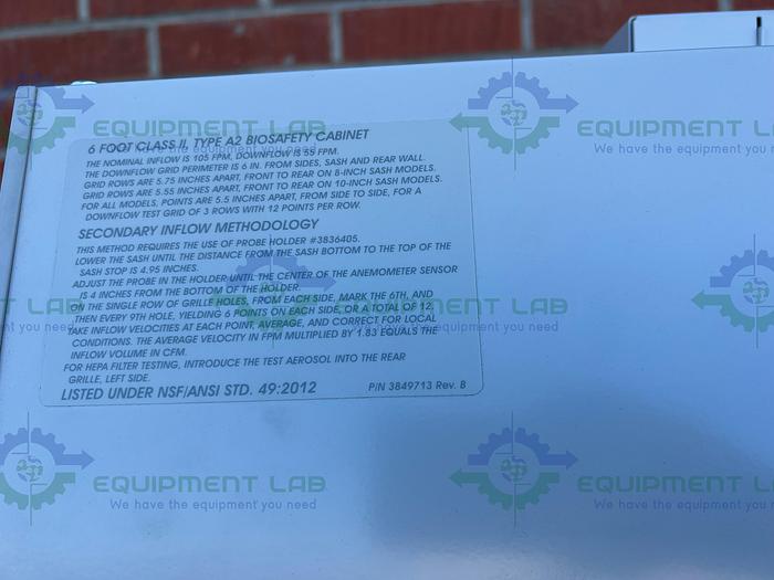 Used Labconco  302611100 Class II Type A2 Logic + Biological Safety Cabinet 6 Ft, 115V