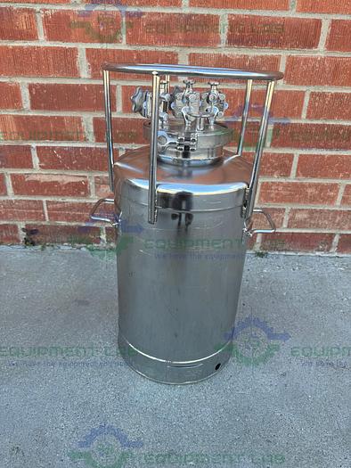 Used Alloy Products 10 Liter Stainless Steel Process / Pressure Vessel 40 PSI