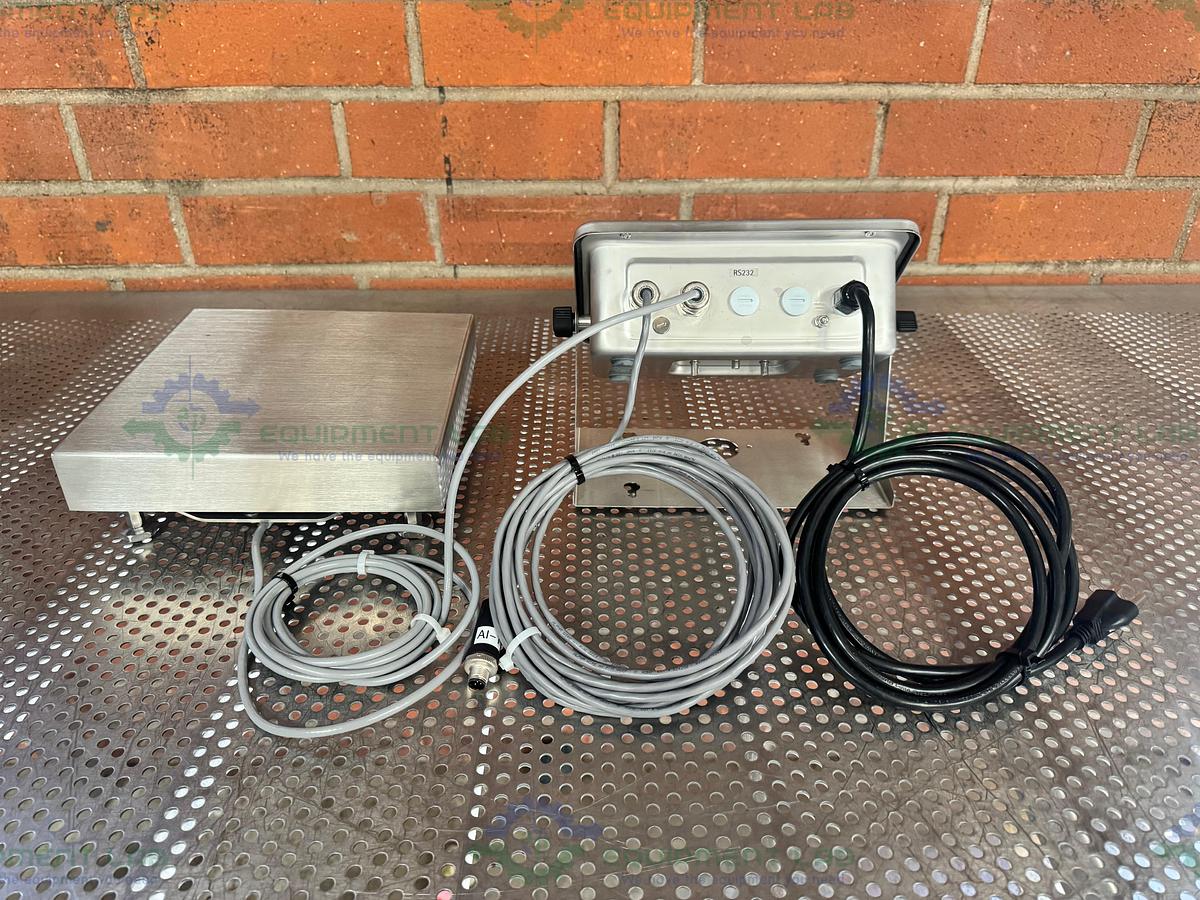 Used Minebea Intec CAPS1U-20CC-LU Stainless Steel Scale 10x10 w/ MIS2UR-V2, 30 LBS