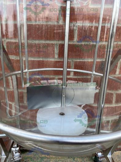 Used Chemglass 36L Glass Graduated 9-Neck Bio Reactor Vessel w/ Impeller + More