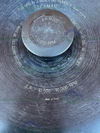 Used Beckman Coulter JLA-10.500 Fixed Angle Centrifuge Rotor 10,000 RPM