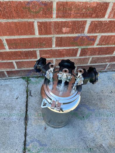 Used Eagle Stainless  BTB21 10 Liter Stainless Steel Bottle w/ 3 ITT Valves