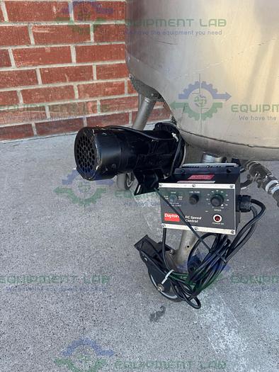 Used Letsch 260 Liter Jacketed Stainless Steel Reactor w/ 3/4 HP Bottom Mixer