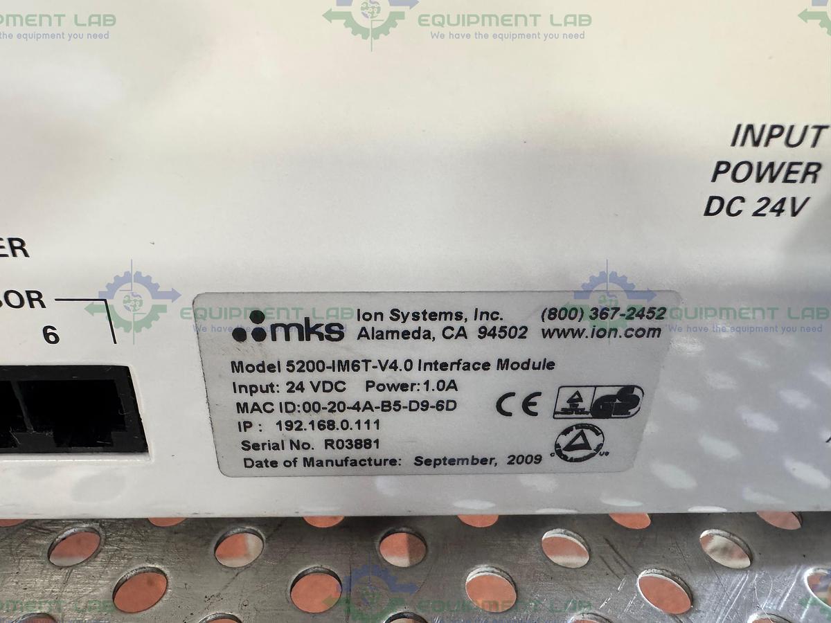 Used MKS 5225 AeroBar Static Elimination Ionizing Bar 44" w/ Interface Module
