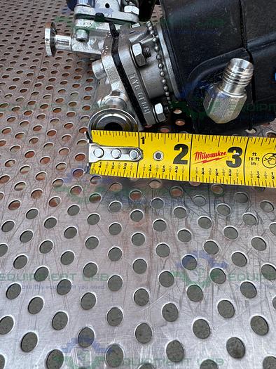 Used Lot of 2 - ITT Pure Flo .5-316L- RA20MAX Diaphragm Valve  w/.5" Sanitary Fitting