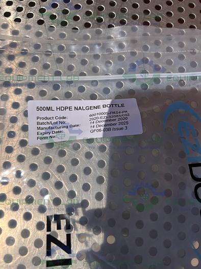 EZI Dock  500 mL HDPE Nalgene Bottle w/ CSV4 MK4 Connection