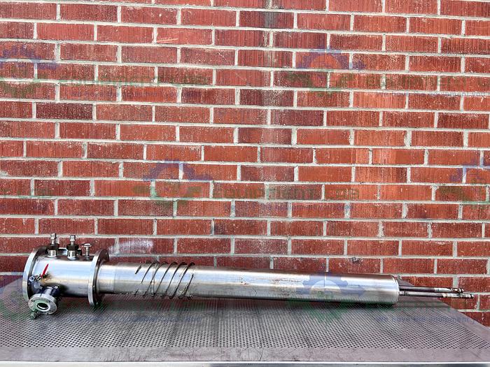 Used Finn-Aqua  Stainless Steel Jacketed Heat Exchanger 9" x 80"