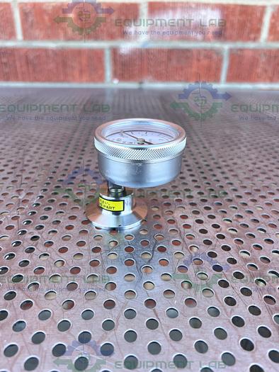 Used Nishino 8K-00518 Pressure Gauge 0-10 PSI w/ 2" OD