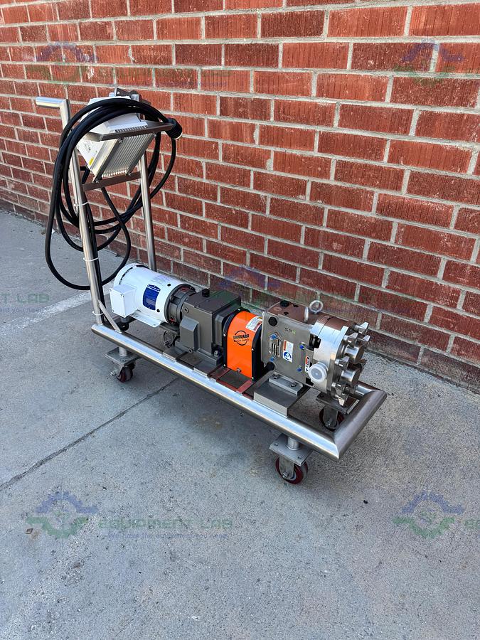 Used Waukesha Cherry Burrell /SPX  030U1 Rotary Lobe Pump w/ Baldor 2 HP Motor MFG 21