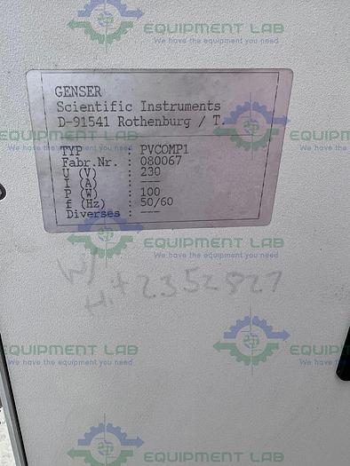 Used Genser  PV-50-STDEX 50 Liter Power Evaporator w/ Vacuum Pump, Julabo Chiller