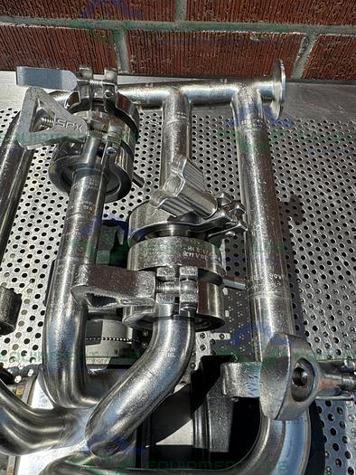 Used 4 ITT Pure Flo Advantage Stainless Steel Diaphragm Valve w/ 1" Sanitary Fitting