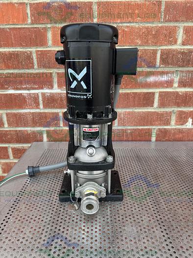 Used Grundfos CRN15-2 A-CA-G-E-HQQE Vertical Centrifugal Pump w/ 1/3 HP Motor