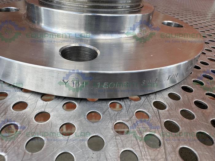 Used Unbranded 304 Stainless Steel Column w/ YTH 150LB 3" Flange Fittings