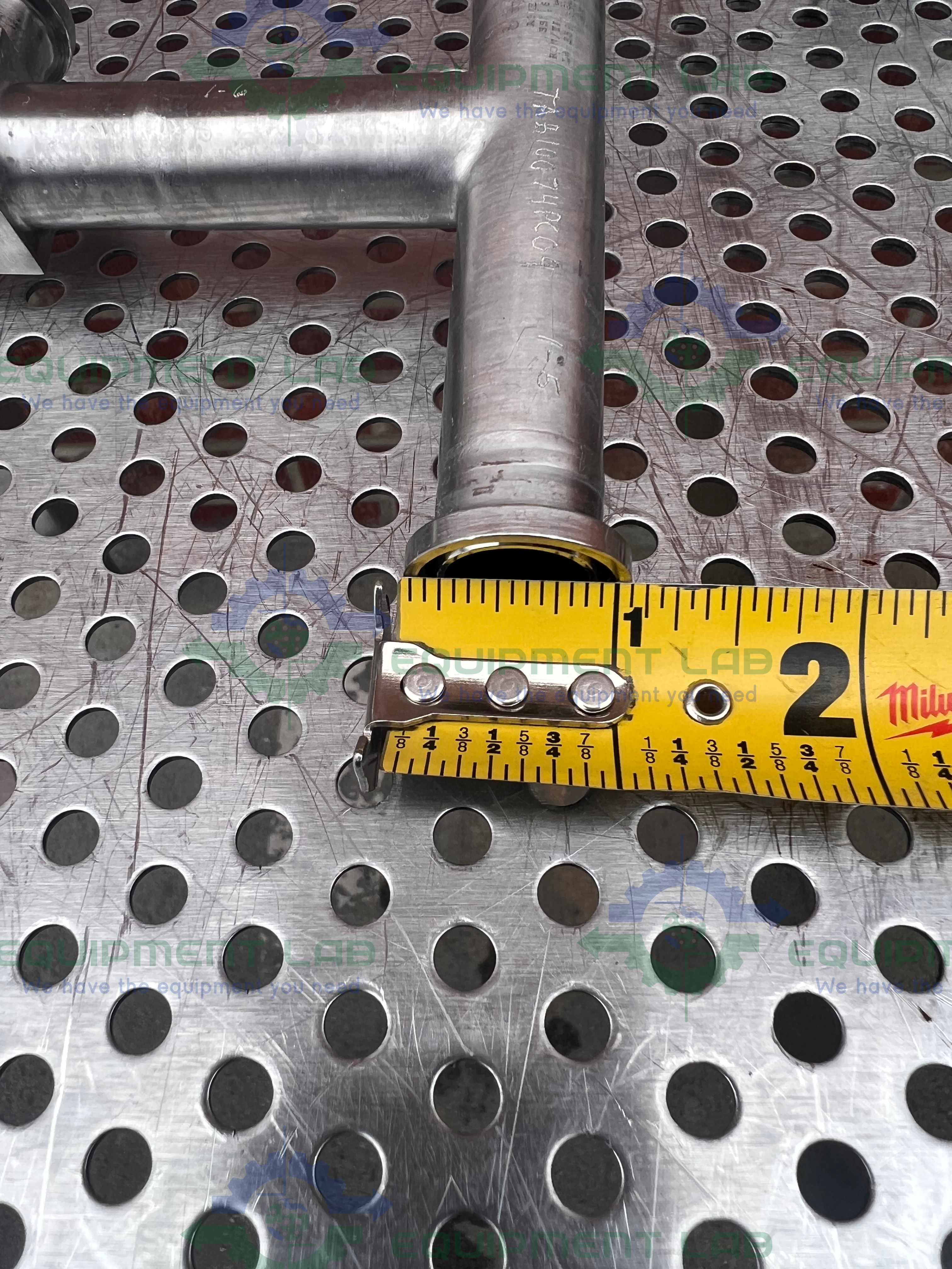 Used ITT Pure Flo .75-316L-SFV5 4 -Way Diaphragm Valve w/ 3/4" Sanitary Fitting