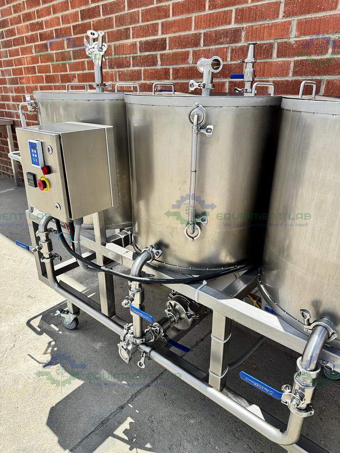 Used Stainless Steel 3 Stage Tank Transfer System w/ 1 HP Pump, VFD