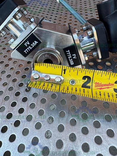 Used 2 Burkert 2031 A 8.0 00 00 0000 3-Way Pneumatic Solenoid Valve