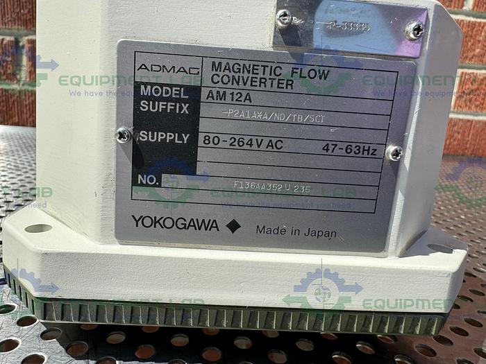 Used Yokogawa Admag  AM12A -P2A1A*A/ND/TB/SCT Magnetic Flow Converter 80-246 VAC