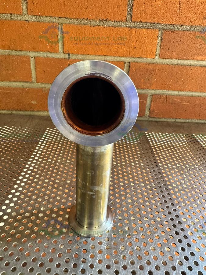 Used Alfa Laval Stainless Steel 90 Degree KF 50 Elbow Nipple Vacuum Fitting