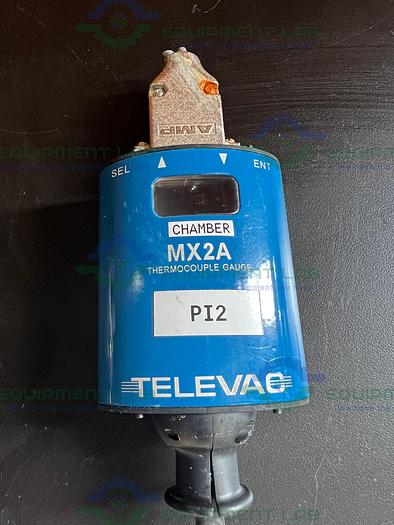 Used Televac MX2A Thermocouple Vacuum Gauge 22 - 26 VDC