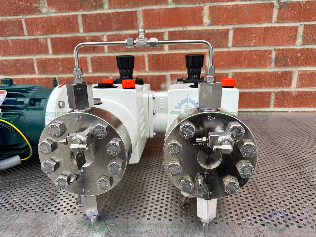 Used Lewa LDC 2 Waterlike Diaphragm Metering Pump w/ Reliance Electric 2.4 HP Motor
