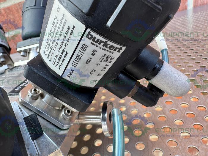 Used Lot of 8 - Burkert 2031 A 8.0 00 00 0000 9-Way Pneumatic Solenoid Valve