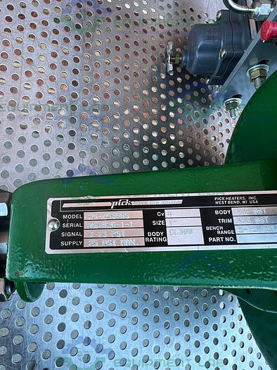 Used Pick Heaters 54-245 SSS Stainless Steel Modulating 1" Steam Control Valve