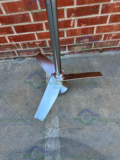 Used Schott AG 316 Stainless Steel Impeller 98" Height x 2" Female Threaded