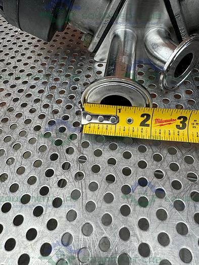 Used 2 ITT Pure Flo Advantage 3 - Way Diaphragm Valve w/ 1" Sanitary Fitting