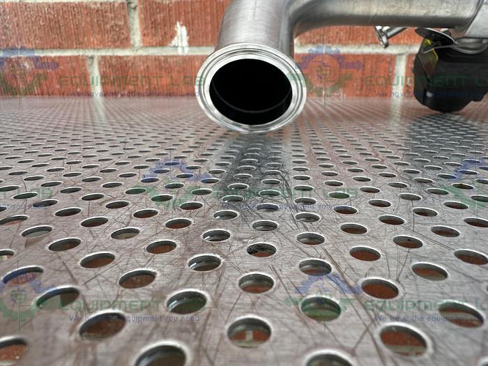 Used 5 ITT Pure-Flo Stainless Steel Diaphragm Valves w/ 2" to 1/2" Sanitary Fitting