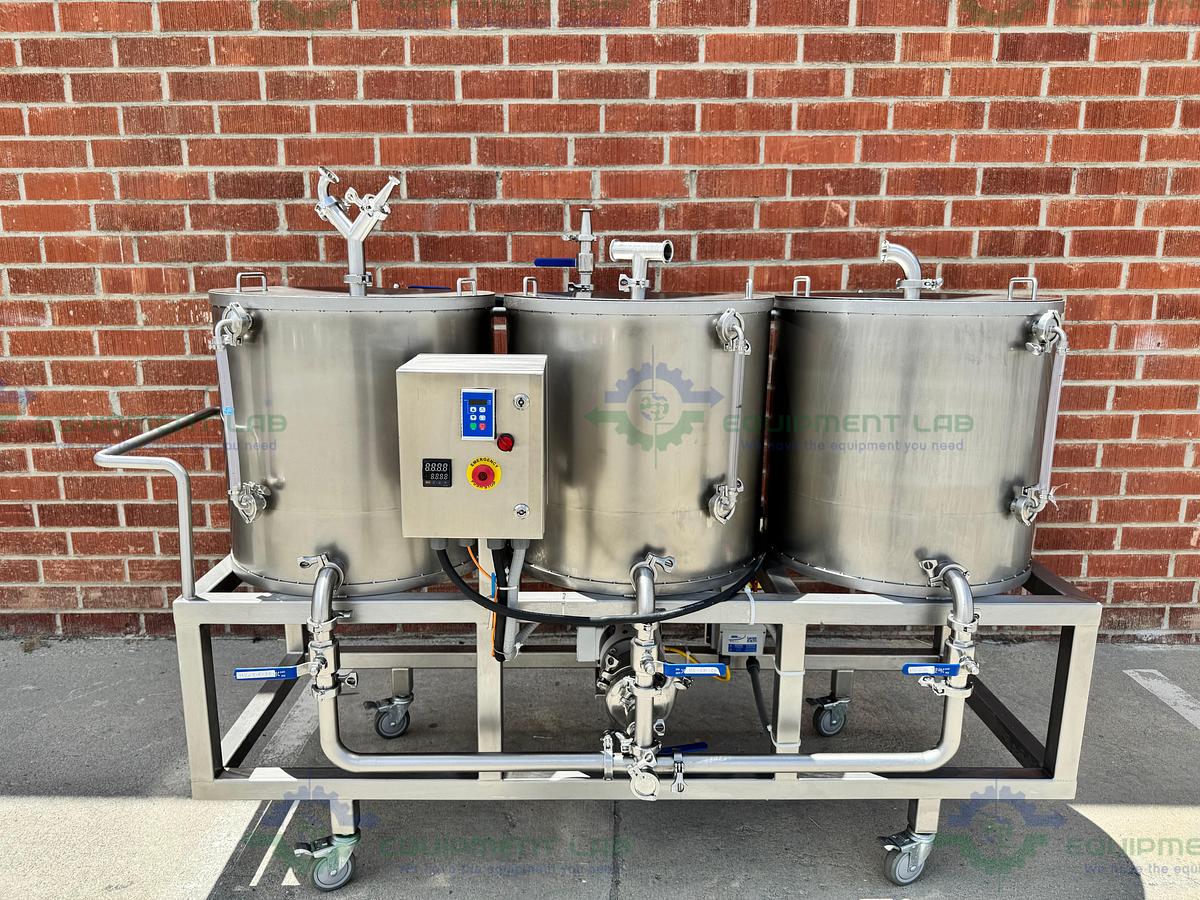 Used Stainless Steel 3 Stage Tank Transfer System w/ 1 HP Pump, VFD