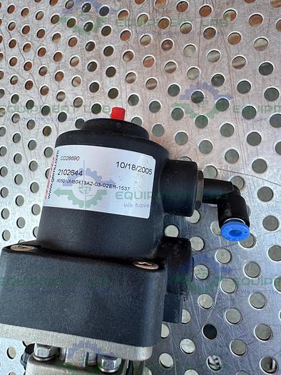 Used 2 Gemu Stainless Steel  3-way Diaphragm Valve w/ 1/2" Sanitary Fitting